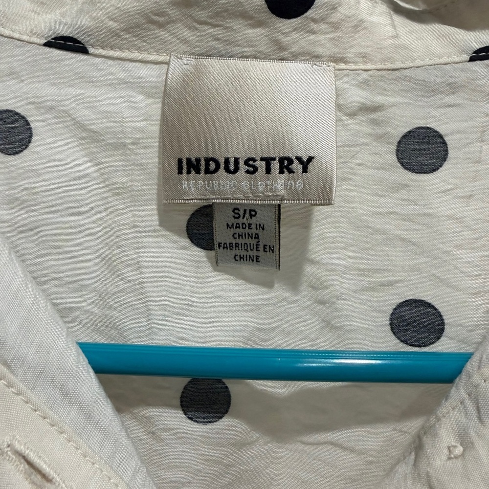 Polka Dot Blouse - White and Black. Pre-Loved - Picture 2 of 5